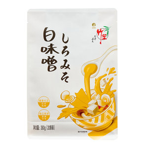 日式竹笙白味噌酱380g 欣和条状汤包调料速食拉面汤料包味增汤酱
