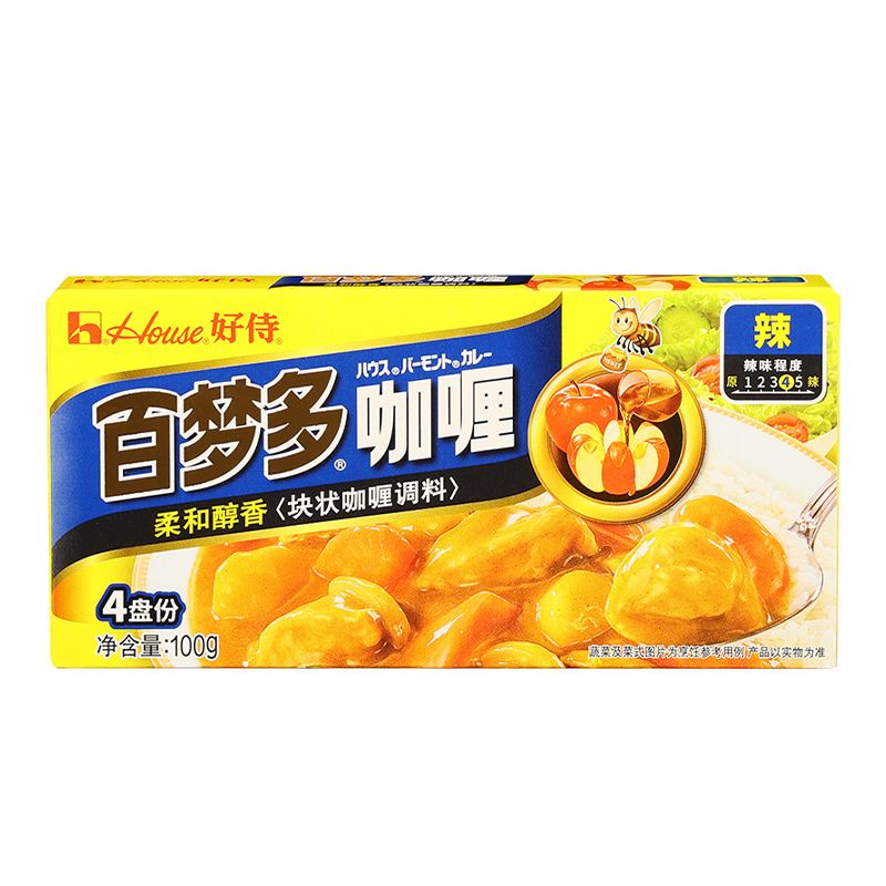 好侍百梦多咖喱块原味微辣日式风味咖喱调料鱼蛋鸡肉饭拌饭酱家用 - 图2