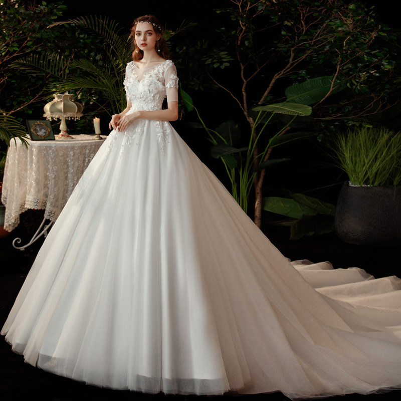 法式轻婚纱2020新款气质新娘女简约 皖裕婚纱