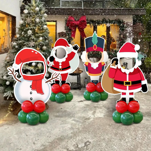 christmas圣诞老人kt板摆件圣诞拍照道具装饰氛围仪式感场景布置 - 图1