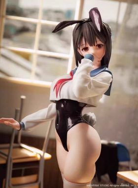 跨境JK兔女郎手办二次元动漫美少女摆件制服女仆诱惑车载景品模型