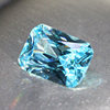 Rectangular cut loose aquamarine stone