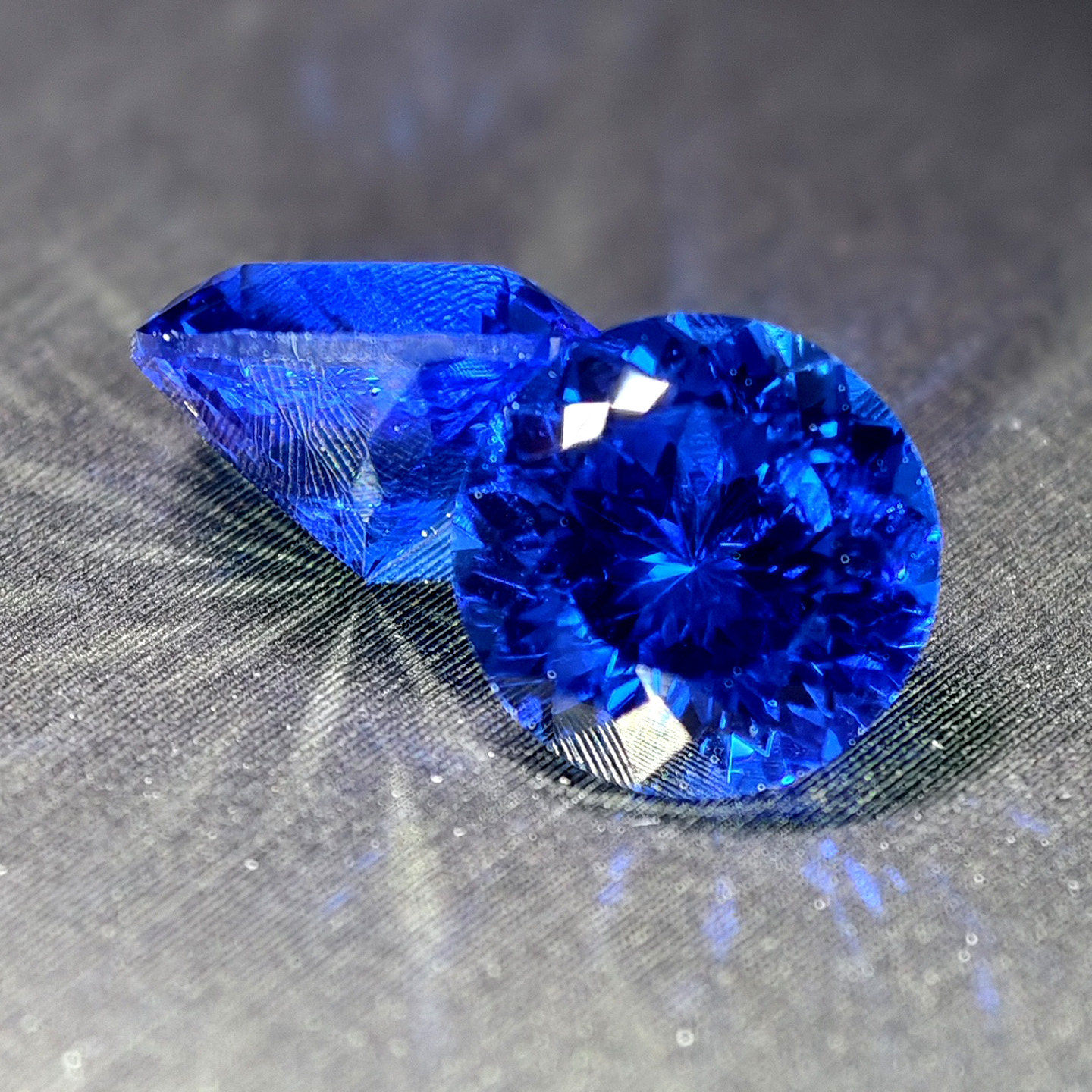 蓝小妖艳蓝色星空切圆形蓝宝石裸石戒指吊坠耳钉未镶嵌男女款珠宝,淘宝优惠券,粉丝福利购,淘宝优惠卷