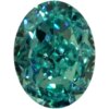 Radiant Paraiba Oval Ice Flower Blue-Green Tourmaline