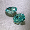Radiant Paraiba Oval Ice Flower Blue-Green Tourmaline