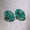 Radiant Paraiba Oval Ice Flower Blue-Green Tourmaline