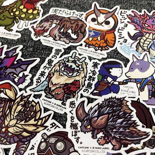 34张怪物猎人MonsterHunter游戏掌机macbook笔记本电脑ipad贴纸画 - 图2