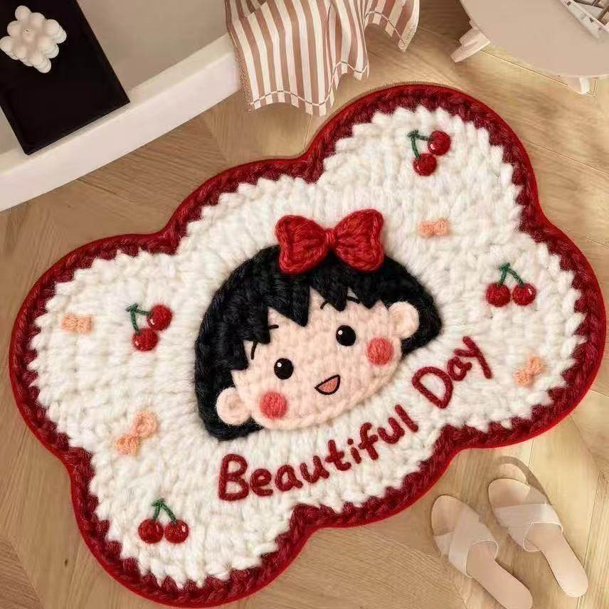 硅藻泥吸水防滑浴室洗手间入户地垫卡通可爱风爆款毛绒感浴室垫,淘宝优惠券,粉丝福利购,淘宝优惠卷