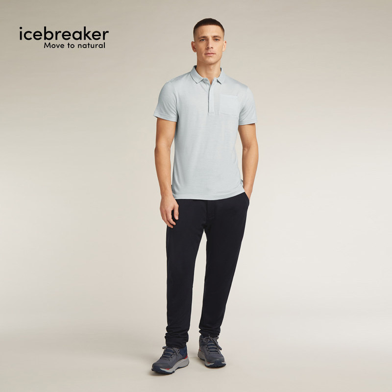 【王天辰同款】icebreaker美利奴羊毛男Explore凉感短袖POLO户外,淘宝优惠券,粉丝福利购,淘宝优惠卷