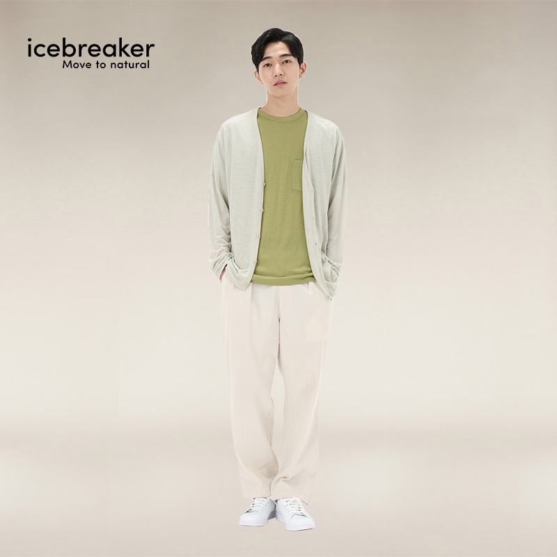 icebreaker日本设计款可机洗美利奴羊毛男女开衫针织衫户外休闲 - 图3