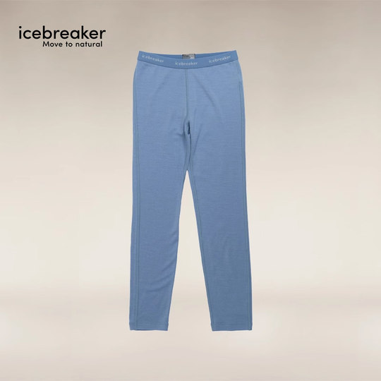 icebreaker可机洗美利奴羊毛儿童260 Tech运动裤户外徒步滑雪