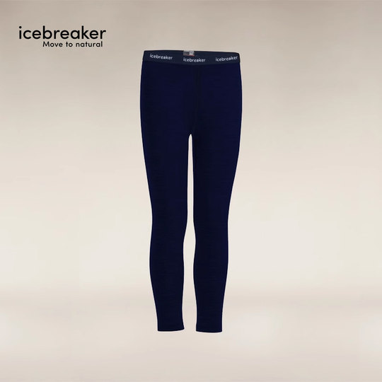 icebreaker可机洗美利奴羊毛儿童260 Tech运动裤户外徒步滑雪
