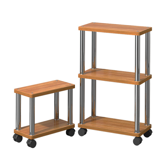 Storage rack movable wheeled shelf sandwich cabinet small