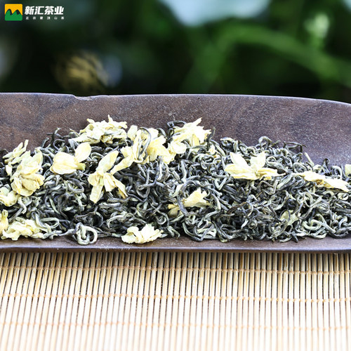 四川茉莉花茶2025新茶蒙顶山碧潭浓香型细芽甘露飘雪散装茶叶500g - 图0