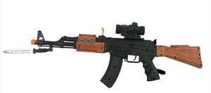创发AK5544B 正品儿童男孩电动玩具枪  声效重型震动自动步枪