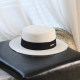 The brim of the hat is flat and does not fall down, French retro style