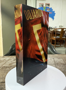 纪念 C罗金球奖特别版 亚克力砖水晶展示块球星球迷用品 桌面摆件