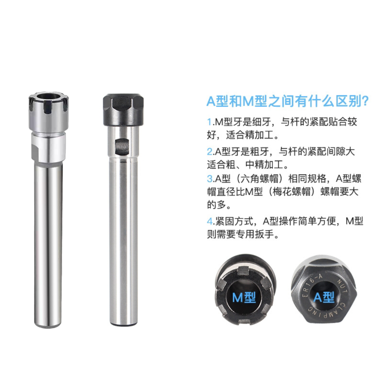 高精度ER延长杆ER11 ER16 20 25 32数控刀柄雕刻机ER8加长杆0.003,淘宝优惠券,粉丝福利购,淘宝优惠卷