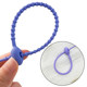 Colorful silicone tie key chain DIY storage