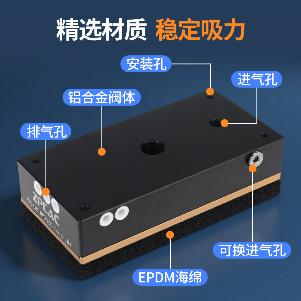 集成式真空海绵吸盘机械手ZWSA气动无痕重载码垛纸箱工业海绵吸具,淘宝优惠券,粉丝福利购,淘宝优惠卷