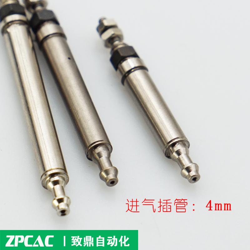 微型气缸针型弹簧迷你单作用气动小型气缸CJ1B4-5*10X15X20SU4 - 图3