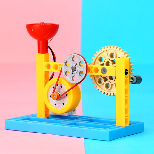 儿童科技小制作发明 DIY手工科学小实验教具 新品手摇发电机自制 - 图0