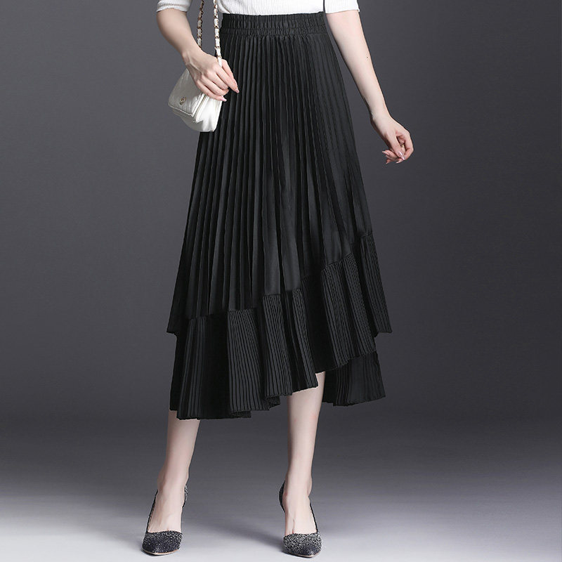 不规则秋冬中长款高腰显瘦半身裙 简蜜缇半身裙