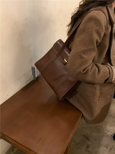 Демисезонная оригинальная ретро портативная сумка подмышку, вместительная и большая сумка на одно плечо, сумка через плечо, в корейском стиле