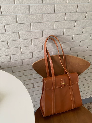 Демисезонная оригинальная ретро портативная сумка подмышку, вместительная и большая сумка на одно плечо, сумка через плечо, в корейском стиле