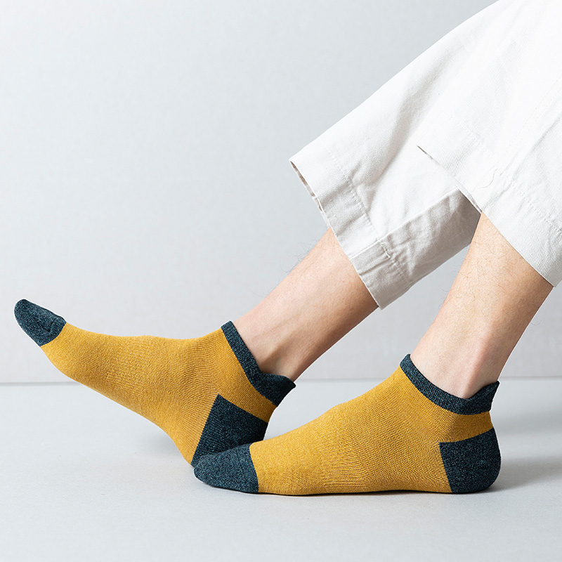 贞舒旗舰店袜子男士低帮短筒袜韩版提耳棉袜夏季ins浅口船袜休闲运动短袜潮2