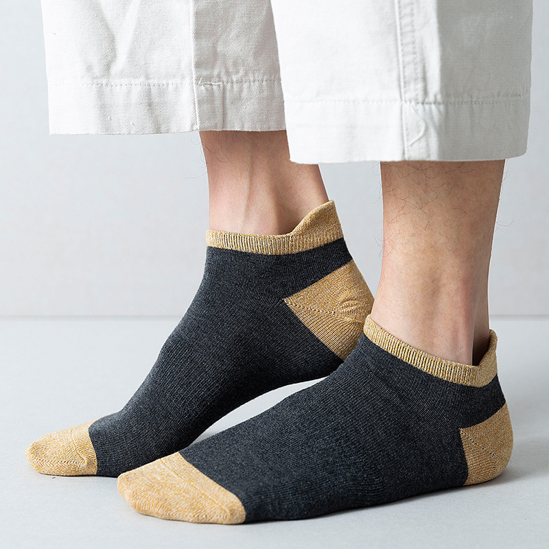 贞舒旗舰店袜子男士低帮短筒袜韩版提耳棉袜夏季ins浅口船袜休闲运动短袜潮1