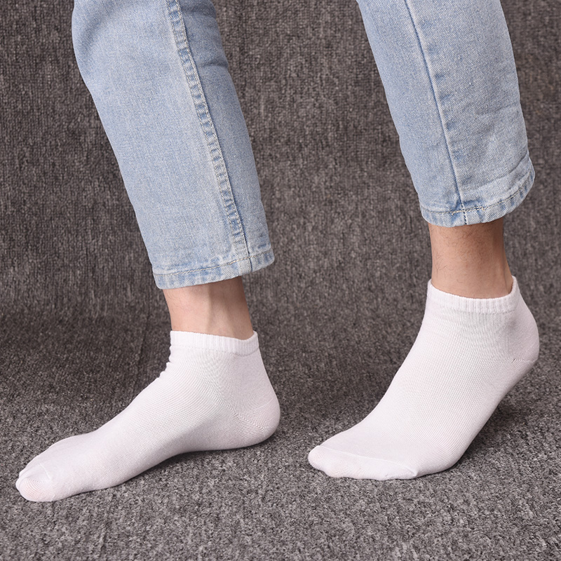 贞舒旗舰店白色棉袜子男士低帮浅口短袜潮牌ins女黑色中筒袜滑板长筒袜长袜2