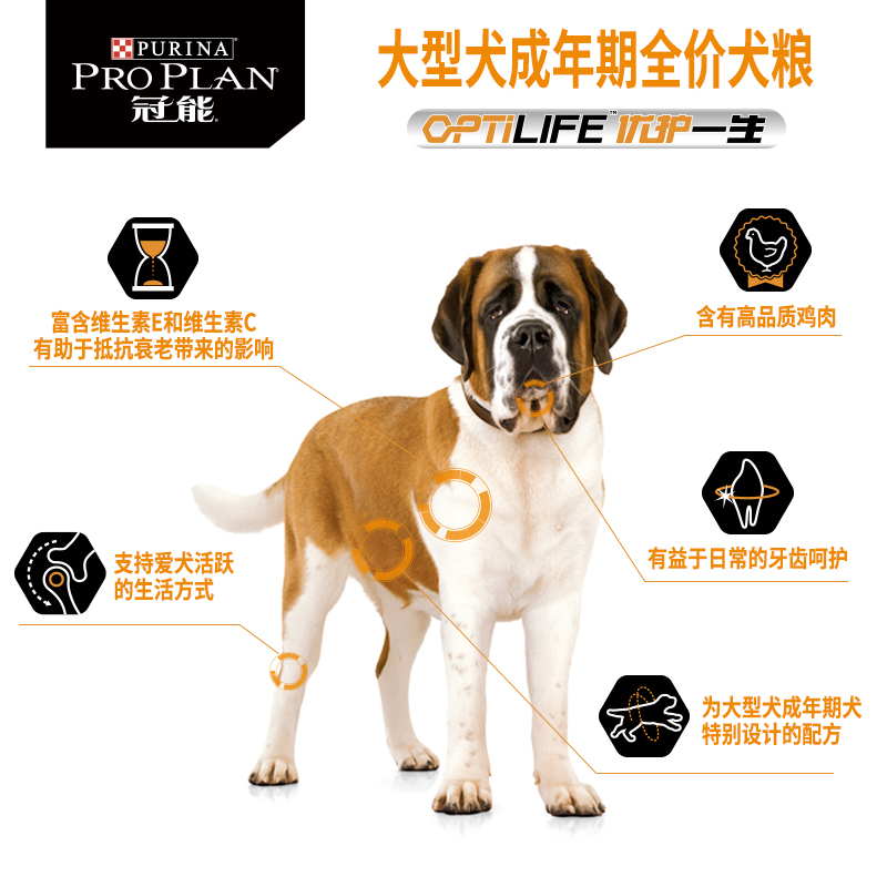 冠能狗粮成犬大型犬边牧金毛杜宾巨贵德牧呵护关节-第2张图片-提都小院