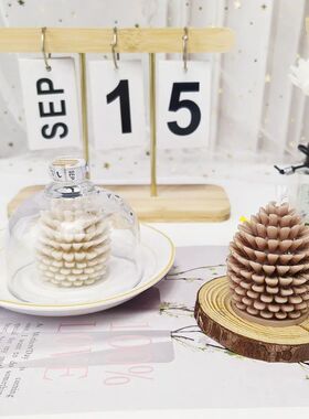 Christmas Pine Cone Candle Silicone Mold 3D Pine Cone Scente