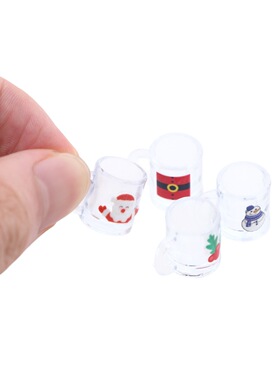Mini Christmas Cup BJD Miniature Christmas Home Decoration