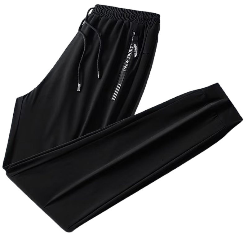 男人干活穿的裤子上班工作服男装休闲运动裤口袋拉链夏季冰丝薄款