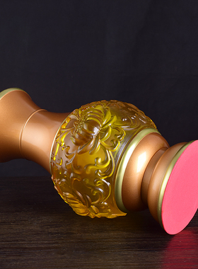 有源仿琉璃新款供佛莲花花瓶