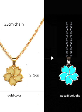 Luminous Glowing Lotus  Snake Ox Elephant Pendant Necklace G