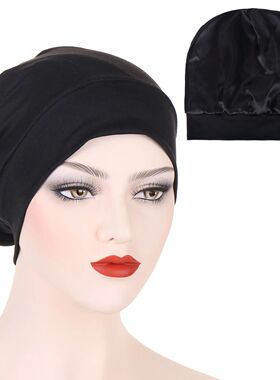 Slap Night Cap Sleep Hats Beanie Organic Bamboo Satin Imitat