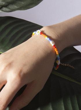 Bohemian Colorful Seed Bead  Choker Necklace Statement