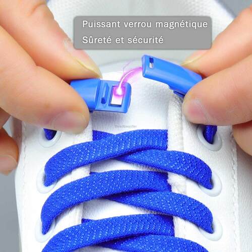 Magnetic Lock Shoelaces without ties Colorful Elastic Laces-图0