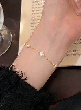 New Stainless Steel Zircon Necklaces for Women 18K Gold Plat