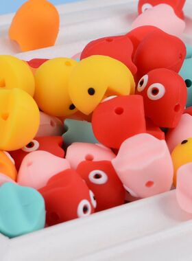 5pcs Ghost Bead Silicone BPA Free DIY For Silicone Jewelry B