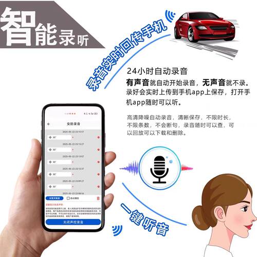 全能听录音器反监听设备监视器车载家用定位器手机追踪定位监控器-图0