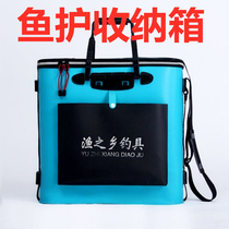 Fish Care Storage Tank Fishing Gear Live Fish Barrel Fish Tank Fishing Bin Fish Tank Fish Tank Double EVA Folding Fishing Barrel