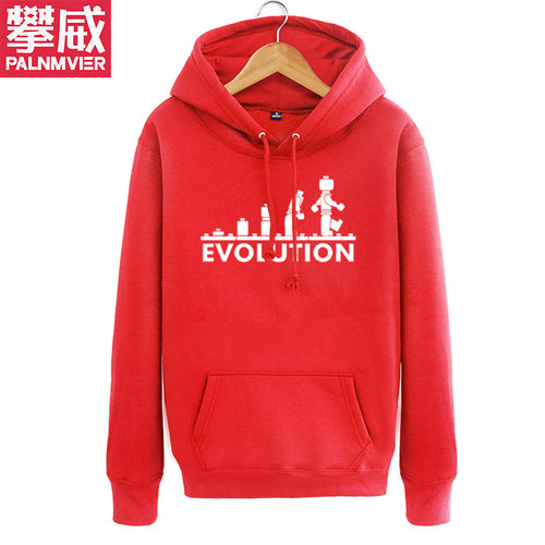 攀威LEGO EVOLUTION 搞笑 Sheldon Cooper机器人秋冬连帽卫衣外套 - 图1