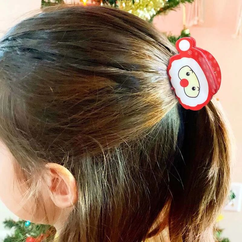 Oaoleer Christmas Hair Claw Clips For Women Girls Cartoon So-图1