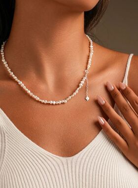 Hengsheng 4-5mm Baroque Freshwater Pearl Necklaces 38cm 45cm