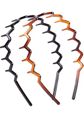 New Headband Hair Comb Zigzag Band Notched Headband Woman Ma