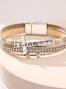 Bohemian Cowboy Chic Cross Bracelet Western Jewelry For Wome